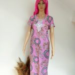 Gandoura Marocaine Traditionnelle pour Femme - Rose Pâle